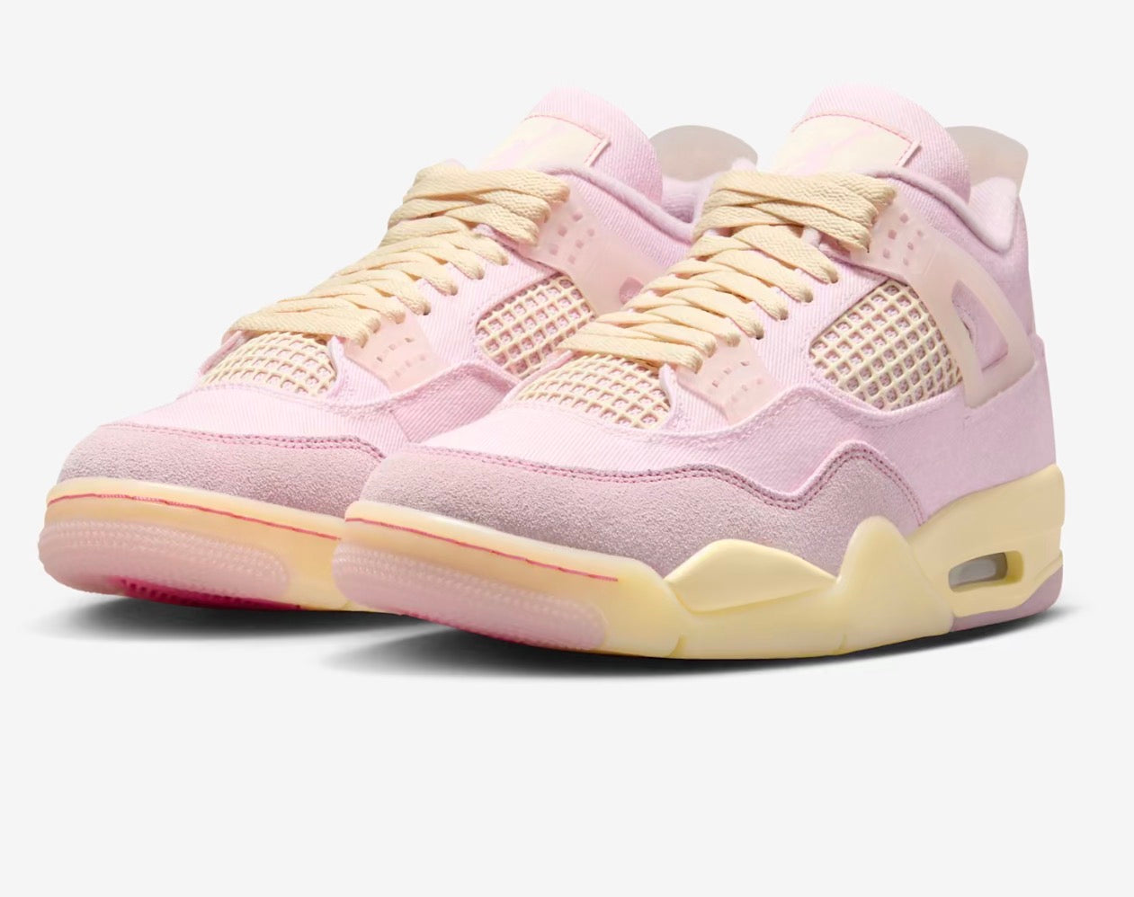 Air Jordan retro 4 pink and ice carmine